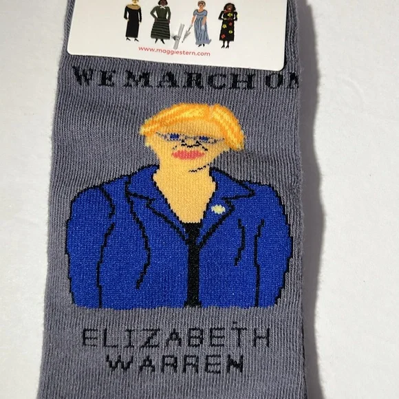 Elizabeth Warren Socks by Maggie Stern - Picture 2 of 3